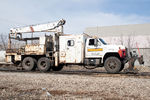 Ford F8000 in Rock Island, IL.  February 16, 2011.