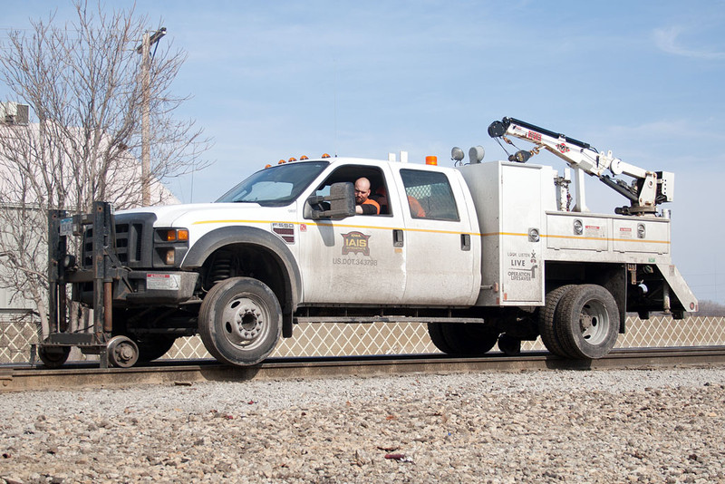 Ford F-550 in Rock Island, IL.  February 16, 2011.