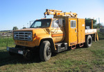 GMC Section Gang hi-rail in Marengo, IA on August 7, 2005.