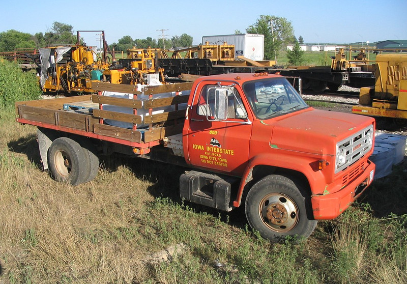 GMC Stakebody in Marengo, IA on August 7, 2005.