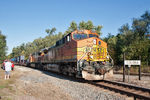 BNSF train S-SEAFTM1-04 goes through Colona before the detour.