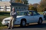 John "The Godfather" Dziobko waits for the detour at Henderson, IL.  John turned 79 on 10/10/11.