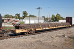 Load of rail at Galesburg, IL.