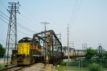 ICRI on the Crescent Bridge into Rock Island, IL.