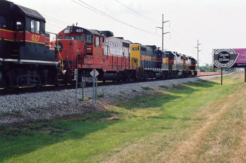 West train at Vernon, Sept. 5, 2005.