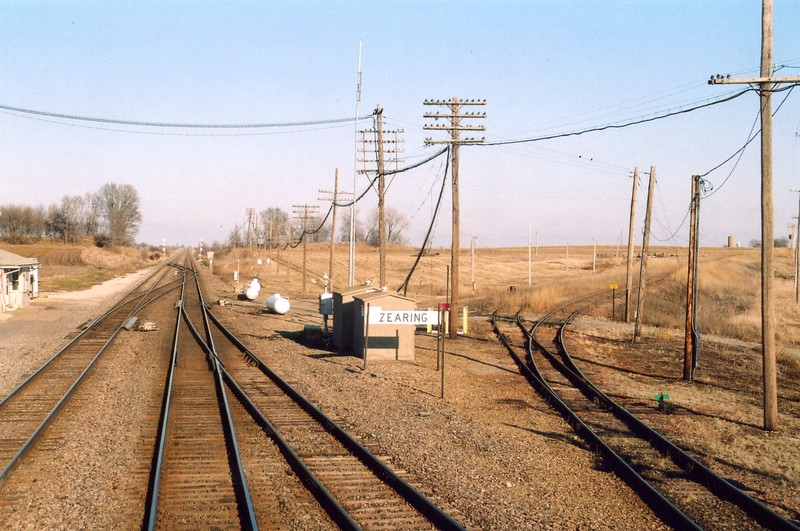 Looking east out the rear window of Amtrak #5. Feb. 5, 2006.