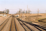 East end of Zearing yard, from Amtrak #5, Feb. 5, 2006.