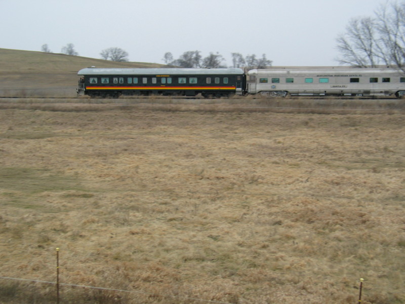 Santa Fe and Hawkeye business cars.