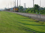 Coal train at Vernon (Coralville), June 15, 2007.
