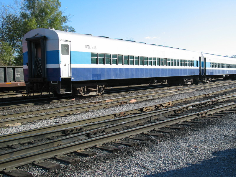 Former Canadian coach car in Iowa City yard, Oct. 24, 2006.