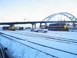 Milan branch local returns to 17th St. yard in RI, Jan. 21, 2011.