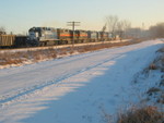 West train at the Wilton Pocket, Jan. 24, 2008.