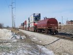 Heading west at Coralville, Jan. 30, 2008.