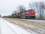 Setting out cars at the west end of N. Star.