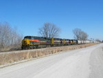 Westbound slows down for a meet at N. Star, Jan. 8, 2009.
