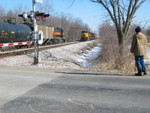 Washington railfan Russ Lyon was in town today.