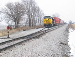 Westbound leaves Walcott.