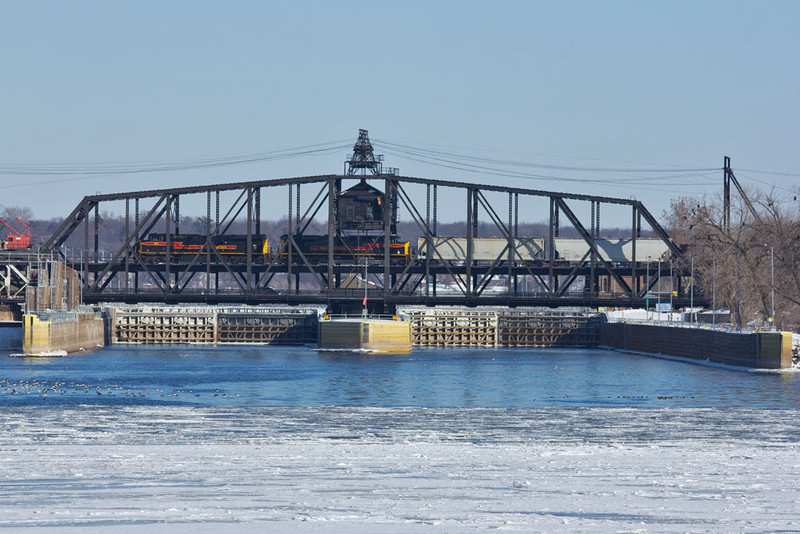 Lock & Dam 15; Rock Island, IL.  January 13, 2015.