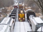 IAIS 710 & 707, CBBI, Eastbound at Rockdale, Winter 2006