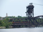 CBBI Crossing the Desplaines River Bridge, Fall 2006