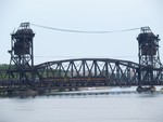 CBBI Crossing the Desplaines River Bridge, Fall 2006