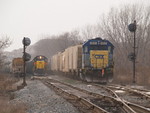 IAIS 705 Leading CBBI, Waiting for Passing CSX Local, November 18, 2006