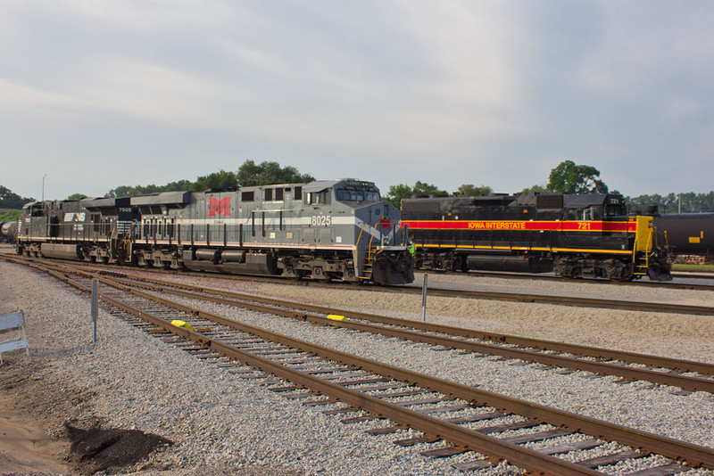 NS 8025 (MGA) & IAIS 721 @ Silvis, IL.  July 10, 2015