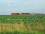 Cruising through the fields at mp218, east of West Lib.