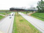 Here's the shot I wanted on the I-80 overpass by Dexter.  The money shot would come later though.