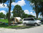 Home sweet home away from home: the campground at Lake Anita State Park.