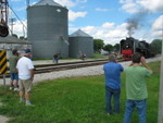 Photo line at Anita; Larry Hamilton and his friend (sorry, didn't get a name), and Mike and Pat Vana.