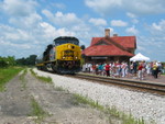 Governor's special arrives at West Liberty, July 26, 2009.