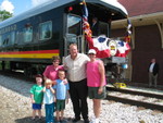 Mom, Sis, Niece and nephews pose with Gov. Culver at Wilton.