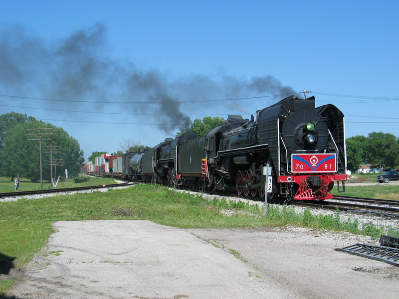 Ready to depart Anita westbound after taking water.