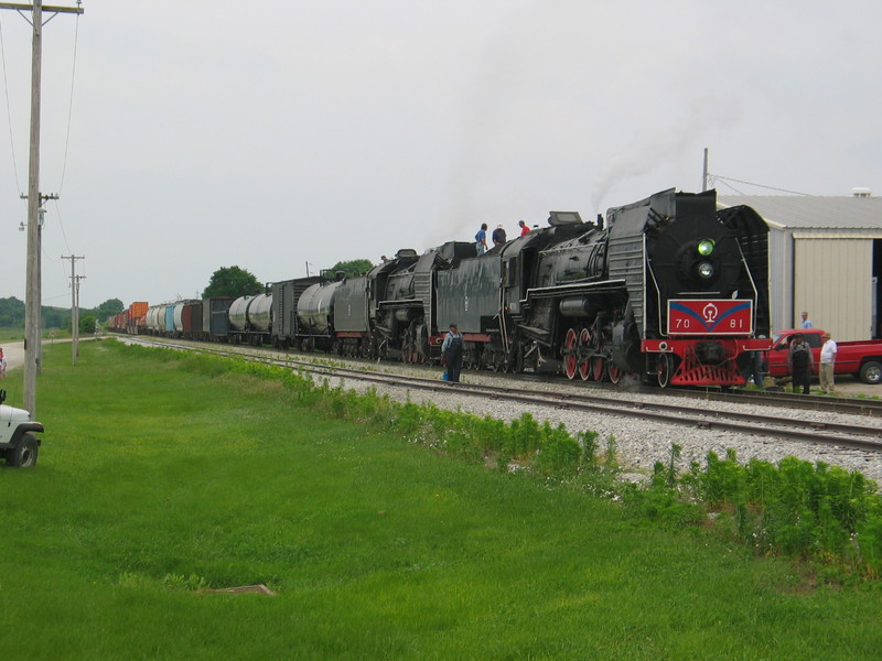 During the Anita water stop eastbound, June 10, 2007.