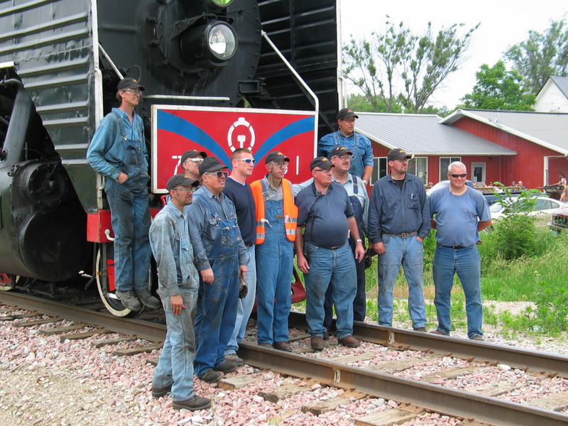 These guys know how to run a steam powered freight train!  Booneville, June 10, 2007.