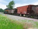 Ballast train on the Moscow curve, June 12, 2008.