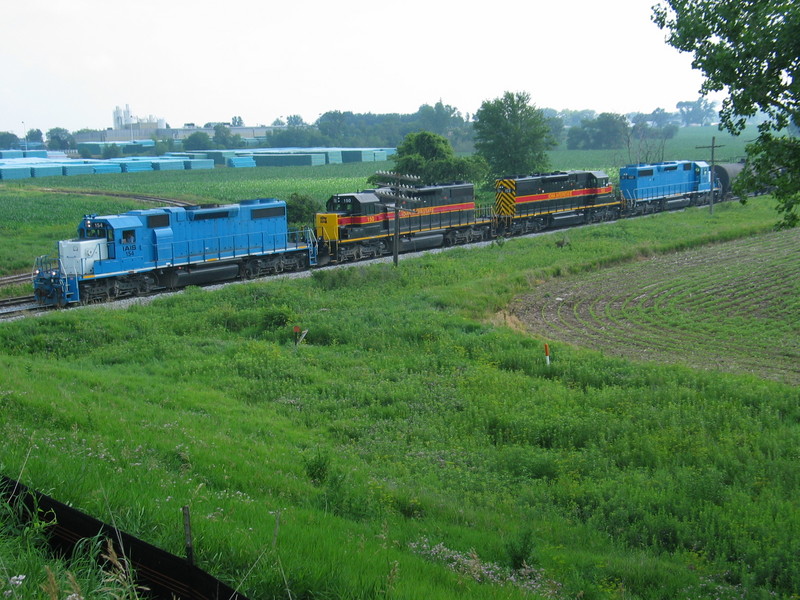 Westbound RI turn at the Wilton overpass, June 25, 2007.