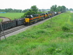 West train at the Wilton overpass, June 27, 2008.