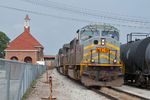 Passing the Rock Island depot in Rock Island, IL.