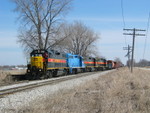 West train heads in at N. Star, March 18, 2007.