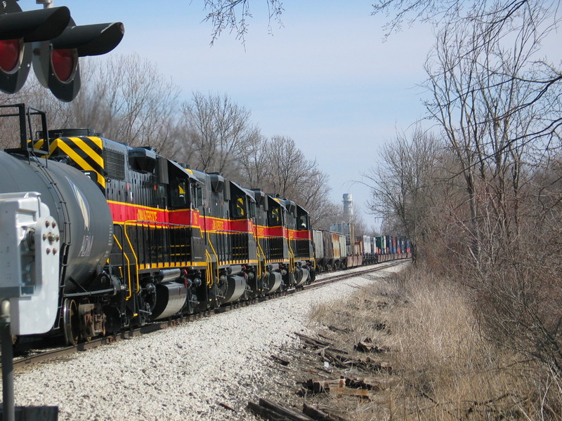 Looking east from the 210 crossing, March 18, 2007.