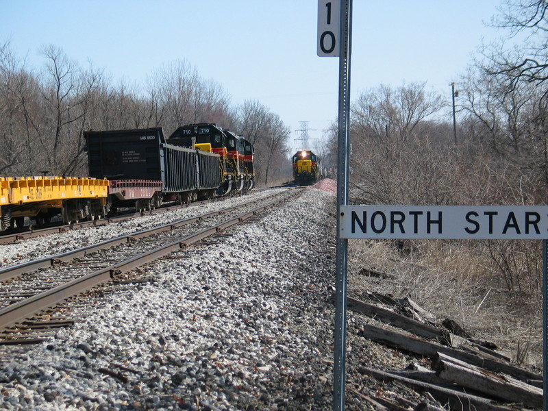 Westbound arrives at N. Star, March 22, 2007.