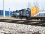Rail Link heads east at Gresham, onto the RI's old South Chicago branch, past a set of classic RI tricolors.