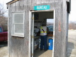 "Fast Eddie" Brown copies a warrant at the Bureau depot.