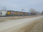 Combined Turn/West train at the Wilton Pocket, March 26, 2008.