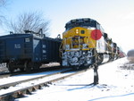 West train is ready to head in at N. Star,  March 29, 2009.