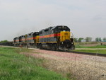 East train at the 215.3 crossing east of Atalissa, May 10, 2008.