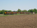 West train at the west end of N. Star siding, May 11, 2007.