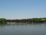 Westboound's power on the Cedar River bridge.